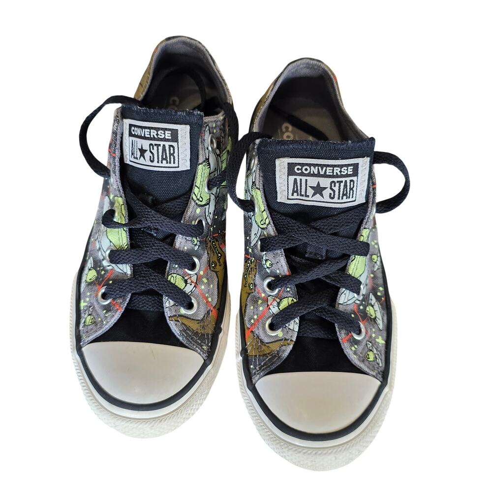 Converse Chuck Taylor Dinoverse All Star Low Top Dinosaur UFO Kids Size 2